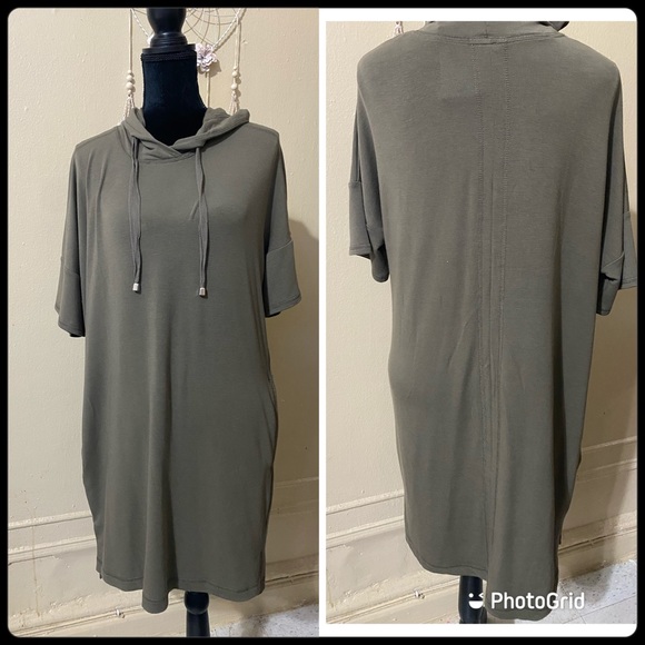 Cable Gauge Womens Hooded Dress 